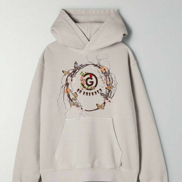 Sage Dust Hoodie – Brown Off-White Blend - Image 2