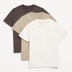 Old Navy Men's Solid Crew-Neck T-Shirt 3-Pack
