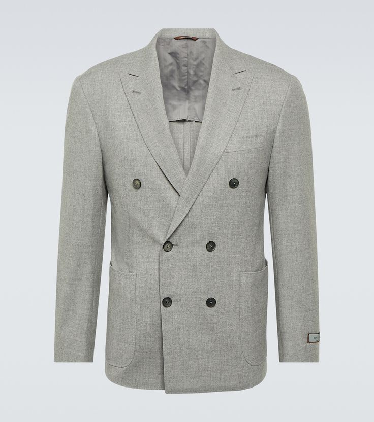Double-Breasted Blazer – Ash Grey