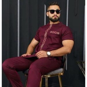 Short Sleeve Senator – Wine Red